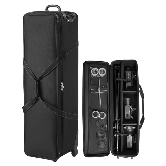VEVOR Valise à Roulettes pour Équipement de Studio 51,57 x 14,37 x 14,96 Po Sac de Transport pour Appareil Photo Roulant