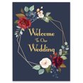 thumbnail image 1 of Darling Souvenir MADE WITH LOVE Painted RosesLargeWelcomeSign, Decorative PosterWelcomeTo Our Wedding Poster For Easel Wedding Collection- 18x12, 1 of 5