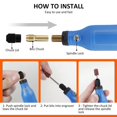thumbnail image 4 of EIGTHTAIL Cordless Rotary Tool Adjustable Speed Mini Electric Grinder Rechargeable Handheld Engraving Pen with 5 Speed and LED Light for Sanding Polishing Drilling Carving, 4 of 11