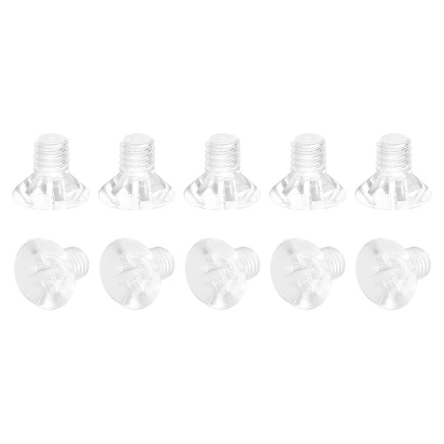 Unique Bargains M4x6mm Plastic Phillips Machine Screws, PC Flat Head Machine Bolts 25 Pack