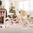 thumbnail image 2 of Prorider Vélo pour Enfant 14 Pouces avec Roues Stabilisatrices Guidon et Selle Ajustables Frein à Main Rose, 2 of 10