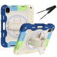 thumbnail image 1 of XYX 3in1 Rotating Stand Case for iPad Mini 7 A17 Pro 2024/iPad Mini 6 2021 8.3 inch with Hand/Shoulder Strap, Shockproof Rugged, Colorful Blue, 1 of 7