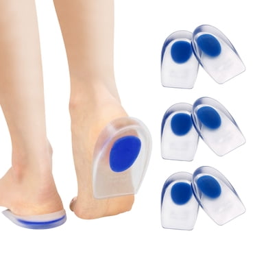 Pinkiou Gel Heel Cups for Heel Pain, Silicone Heel Pads for Plantar Fasciitis, Heel, Achilles Pain Relief Protectors - Foot Comfort Pads