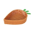 thumbnail image 2 of Lksixu Panier en Rotin Carotte de Pâques, Panier de Rangement en Osier Fait à la Main en Forme de Carotte, Panier Tressé Décoratif, Grand Plateau de Service Réutilisable pour Fruits et Légumes, Décorations de Table de Pâques pour Fête et Mariage, 2 of 7