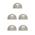 thumbnail image 2 of Youkk Bathroom Rugs Water Absorbent Floor Bath Mat Carpet Planter Semicircle 40x60cm 5Set, 2 of 6