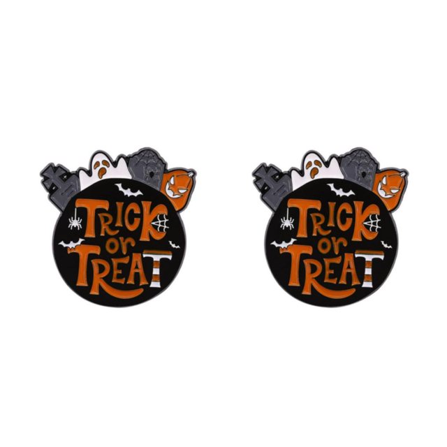 Maytalsory Exquisite And Fashionable Halloween Enamel Pin Brooch Gift For Gothic Jewelry Enthusiasts ghosts 2Set