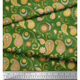 thumbnail image 4 of Soimoi Green Cotton Duck Fabric Mandala & Paisley Decor Fabric Printed Yard 58 Inch Wide, 4 of 4