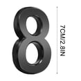 thumbnail image 2 of RXIRUCGD 3 Inch Black Modern House Numbers Mailbox Numbers 0-9 Self-Adhesive Street Door Home Address Metal Numbers For Outside Or Inside Signs Easy Install, 2 of 2