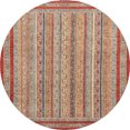 thumbnail image 1 of Ahgly Company Tapis d'Intérieur Ronds Abstraits Bruns Abstraits pour Aire, 5 Pieds Rond, 1 of 6