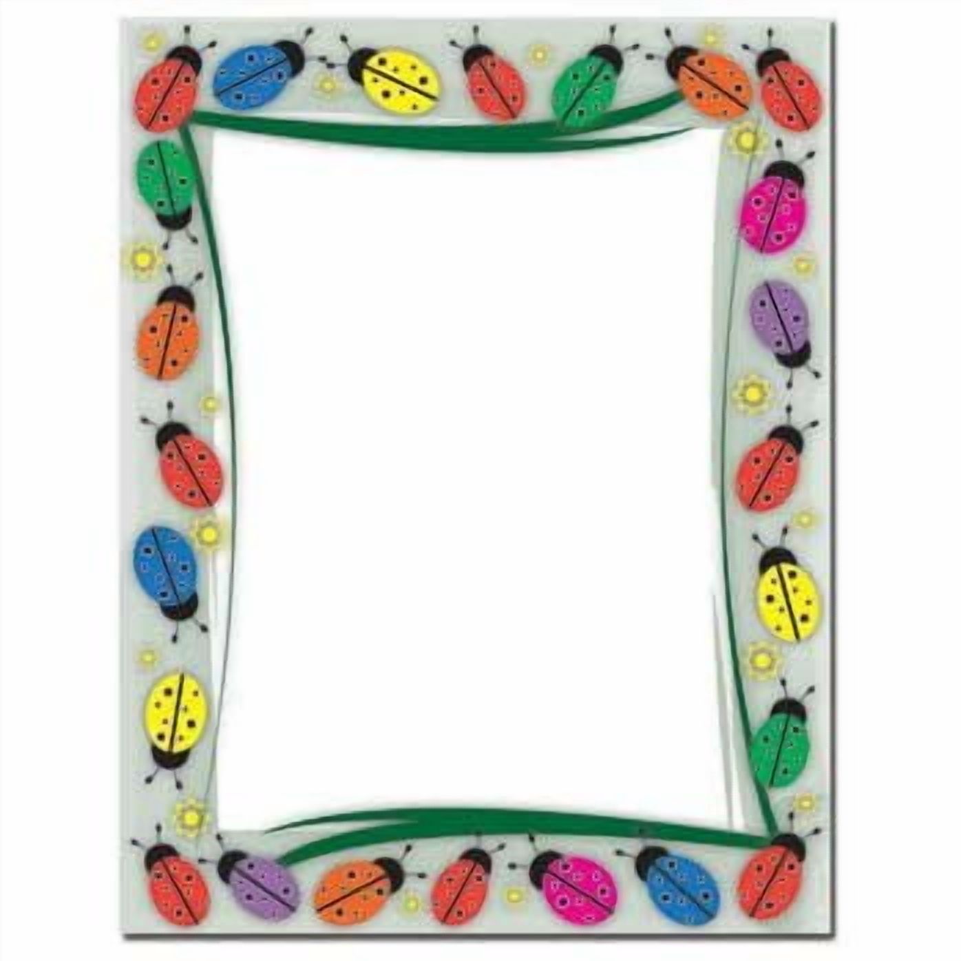 Colorful Ladybugs Letterhead Laser & Inkjet Printer Paper, 25 pack