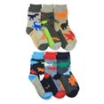 thumbnail image 1 of Jefferies Socks Chaussettes pour Garçons, Petits Plaisirs, Motifs d'Animaux Assortis, Coton, Mi-Mollet, Lot de 6 Paires, Multicolore, Petit, 1 of 5