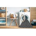 thumbnail image 2 of Ahgly Company Tapis d'Intérieur Lavable à la Machine, Carré, Transitionnel, Gris, Tapis de Zone, 4 Pieds Carré, 2 of 7