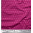 thumbnail image 1 of Soimoi Rayon Fabric Dot & Fleur De Lis Damask Decor Fabric Printed Yard 56 Inch Wide, 1 of 3
