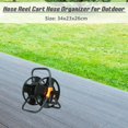 thumbnail image 2 of MesaSe Hose Reel Cart Gardening Tool Pipe Storage Rack for Outside Farm Car Washing BM02 25M, 2 of 7