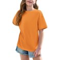 thumbnail image 2 of Hauts d'Été pour Adolescentes 2025 T-Shirts Surdimensionnés à Manches Courtes Chic Décontracté Col Rond Mode, 2 of 5