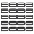 thumbnail image 1 of Unique Bargains Black Tri-Glide Slide Buckles Webbing Strap Fastener (100 Pack), 1 of 5