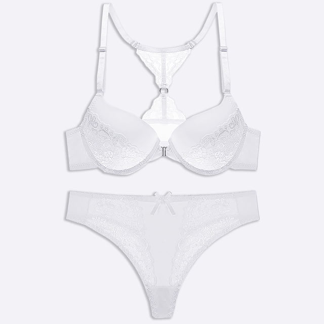 LSLJS Fashion Women with Steel Rings Print Sexy Lace Underwear Ladies Lntimates Set Lingerie Sets, Lingerie Sets