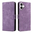 thumbnail image 4 of PANDACO Étui Portefeuille en Suède Violet pour iPhone 16, 4 of 5
