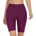 thumbnail image 4 of Shorts de Bain pour Femmes avec Poches Taille Haute Longs, 4 of 8