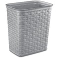 thumbnail image 1 of Sterilite Corbeille à déchets à motif tressé de 12.9 L, poubelle décorative au profil épuré et au format peu encombrant, 1 of 7