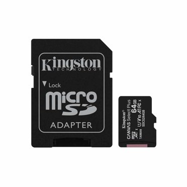 Kingston Carte micro SDHC Canvas Select Plus 100R A1 C10 + ADP ((SDCS2/64GBCR)