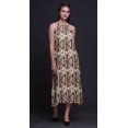 thumbnail image 2 of Bimba Robe de Plage Teinture sur Nœuds pour Femmes, Imprimée, Dos Nu, Longue, à Col Licou, Rayondress - Grand, 2 of 6