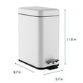 thumbnail image 3 of Mainstays Steel Step Bin 5L, 3 of 5