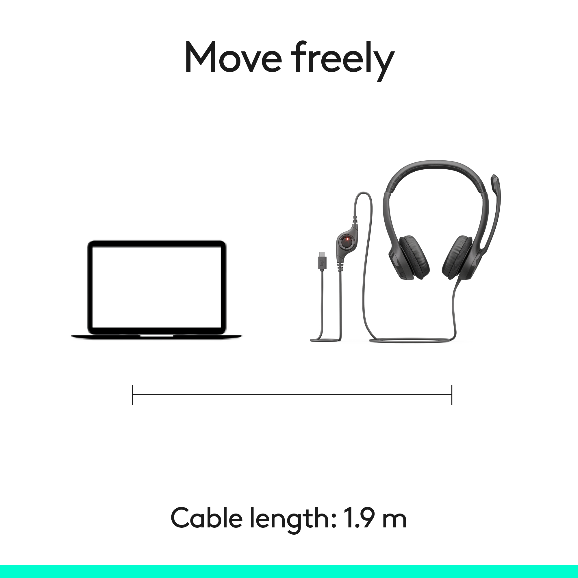 Casque filaire Logitech H390 casque stéréo avec microphone anti-parasite