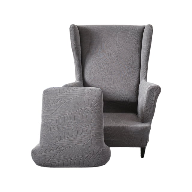 Transemion Refresh Look Of Wingback Chair Stylish And Practical Covers Made With Polyester Wing Chair Cover dark grey