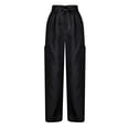 thumbnail image 4 of Timegard Womens Cargo Pants Elastic High Waisted Drawstring Straight Leg Outdoor Trousers with Pockets, 4 of 6