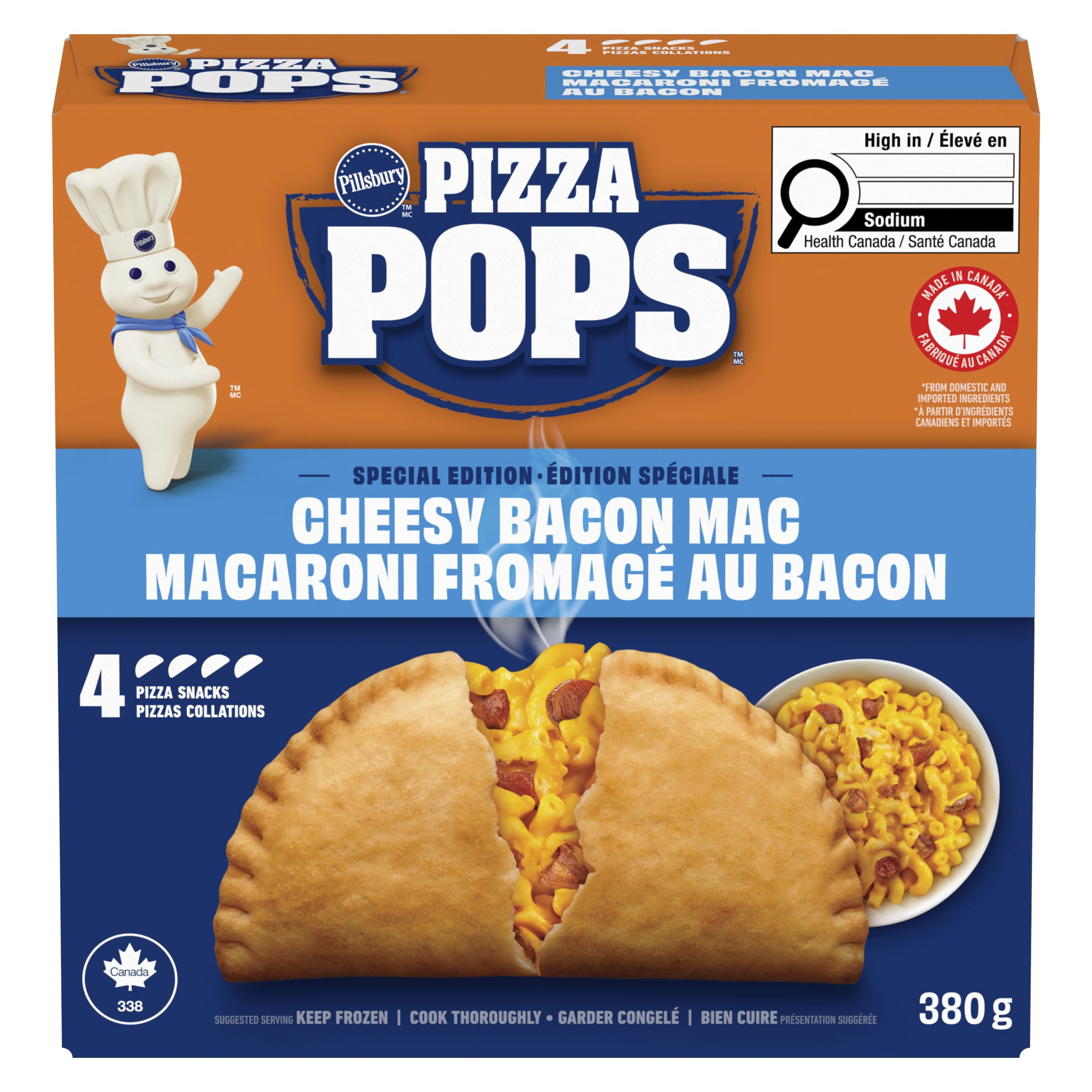 Pillsbury Pizza Pops Édition Spéciale Frank's RedHot 4 Pizzas Collations