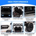 thumbnail image 2 of BeesClover 12V Ride On Truck Car, Battery Powered Car w/Remote Control, Spring Suspension, LED Lights, Bluetooth, 3 Speeds, Electric Car for Kids, 2 of 7