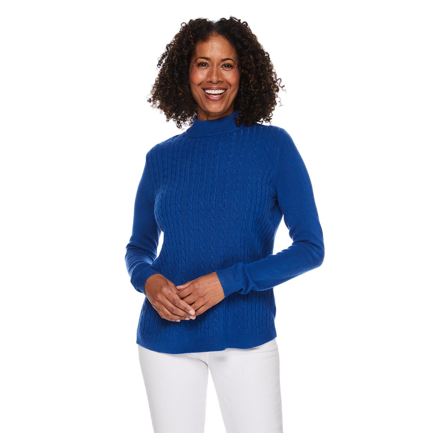 Chandail en maille torsadée Iyla pour femmes