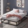 thumbnail image 4 of Zinus Joseph Queen 10 inch Heavy Duty Metal Platform Bed Frame, Low Profile Modern Minimalist Steel Mattress Foundation, No Box Spring Needed, Black, 4 of 7