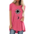 thumbnail image 1 of Pompotops Femmes Mode Casual Chemises à Manches Courtes Tee Tops Tunique Blouse, 1 of 4