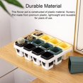 thumbnail image 3 of MesaSe Flowerpot Nursery Pot Plant Pots Planter Plastic Space Saving Square Shatterproof Stackable Garden Office Window Accessory Transparent, 3 of 10