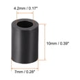 thumbnail image 3 of Unique Bargains Nylon Round Spacer Unthreaded Standoffs 0.17x0.28x0.39 inch, 3 of 5
