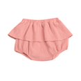 thumbnail image 1 of Dresses For Girls Linen Blended Cute Flower Triangle Culottes Solid Flower Girl Dress Watermelon Red -, 1 of 3