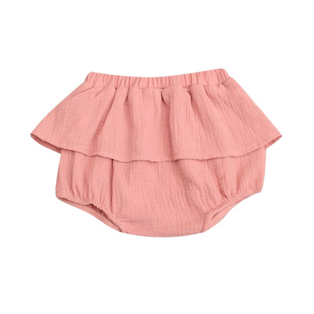 Dresses For Girls Linen Blended Cute Flower Triangle Culottes Solid Flower Girl Dress Watermelon Red -