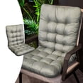 thumbnail image 2 of yulier Outdoor High Back Chair Cushion for Patio Furniture Front Porch Rocking Chair, Indoor Seat/Back Chair Cushion Replacement Cushion for Home Office, Gray, 2 of 6