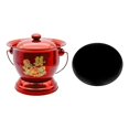 thumbnail image 4 of MERIGLARE Pot de Chambre Chevet Commode Seau Polyvalent pour Maison Chambre Femme Homme Rouge, 4 of 9