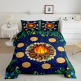thumbnail image 1 of Erosebridal Camping Bedding King Comforter Set, Jungle Botanical Down Comforter, Galaxy Decor, Reversible 3 Pieces, 1 of 7