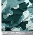 thumbnail image 1 of Soimoi polyester Crepe Fabric Two Tone With White Camouflage Print Fabric by the Yard 52 Inch Wide, 1 of 3