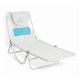 thumbnail image 1 of Ostrich The Ladies Comfort Lounger, Foldable Beach Pool Tanning Chair, White, 1 of 10