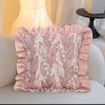 thumbnail image 4 of EGNMCR Pillows, Body Pillow, Throw Pillows, Neck Pillow Wind Bells Flower Pillow Cover Ruffled Pillow Cover Sofa Pillow Cover Living Room Cushion Cover Holiday Gift Polyester pillowcase, 4 of 6