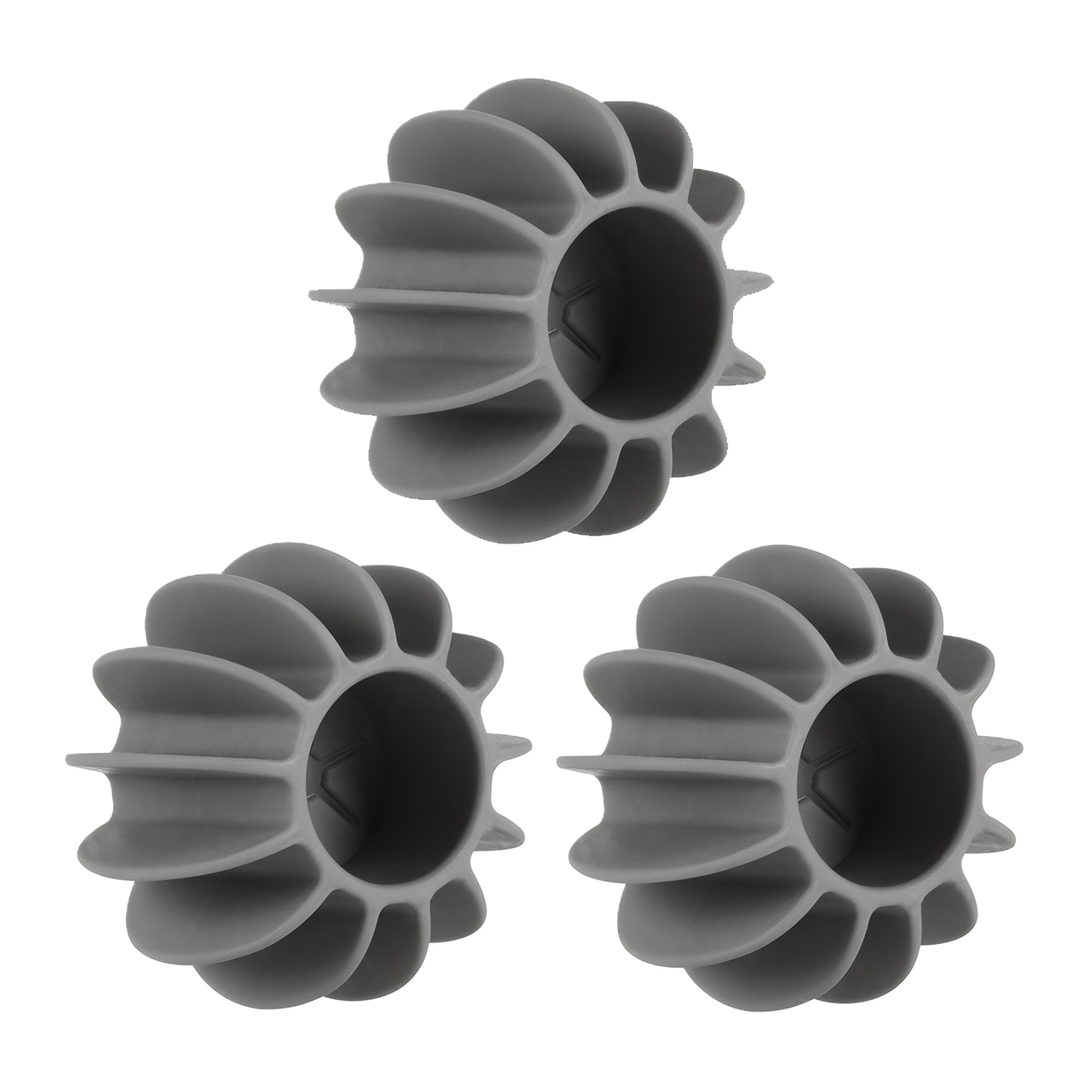 Decodeary Soft Wool Dryer Balls Reusable And Suitable For All Fabrics Soft Sphere Will Not Hurt Clothing Wash gray 3pc