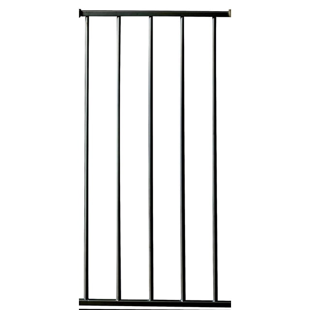 KidCo® Trousse d'Extension de 12,5 Po avec Barres Verticales en Métal Noir et rails Horizontaux, Conçue pour Prolonger les Barrières de Sécurité pour Bébé comme les G1000 Ou G1001 pour s'Adapter aux Ouvertures jusqu'à 6 Pieds.