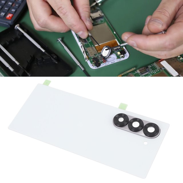 for Galaxy Z Fold 6 Back Glass Replacement, Back Cover Glass with Pre Installed Camera Lens and Repair Kit, Back Glass Cover Housing Door for Galaxy Z Fold 6 5G F956