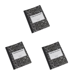 AKEGAMN Liquidation! Livre de notes de composition à large règle Cahier de notes à large règlement PaperSewn Reliure Couverture Couleurs assorties Feela Large règlemented Composition Notebooks serait parfait