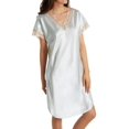 thumbnail image 1 of Robe de Nuit pour Femmes Shadowline 4503 Charming Charmeuse (Menthe 1X), 1 of 4